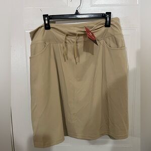 Beige Women's Modest Athletic Skirt